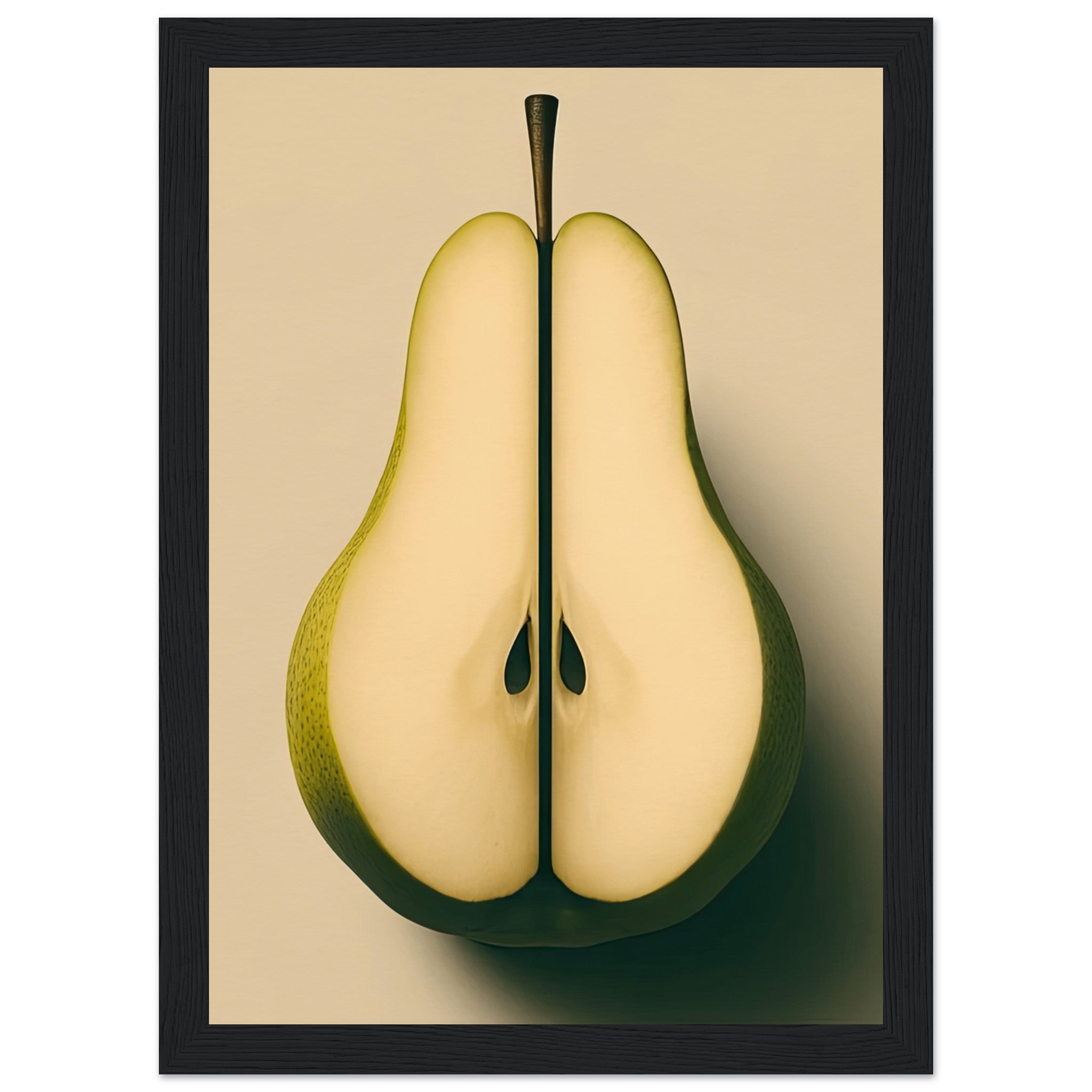 A-pear-cut-in-half-poster