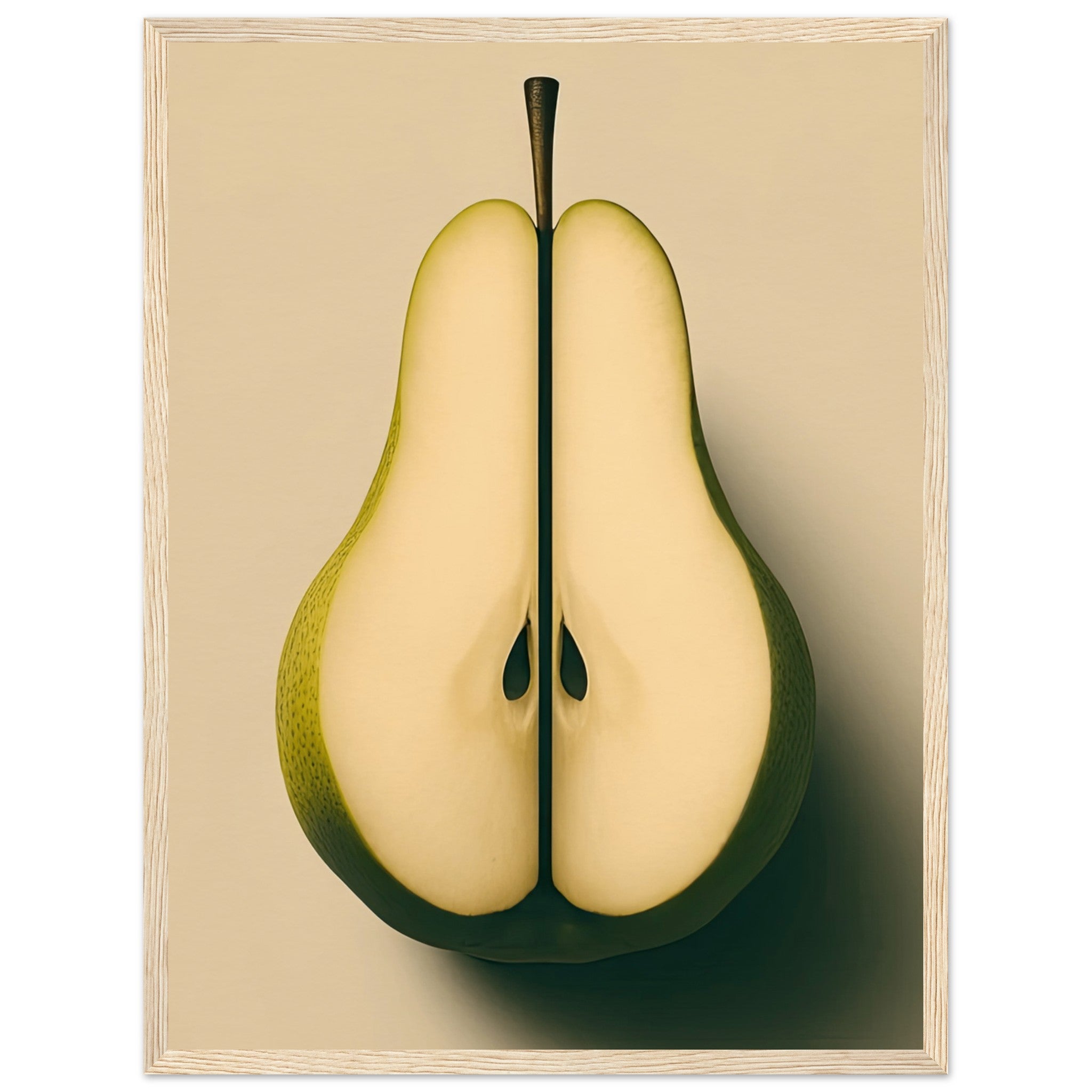 A-pear-cut-in-half-poster